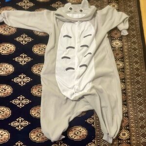 Gray Totoro Onesie Pajama Costume